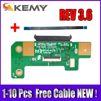 

1-10 pcs For Asus X555L X555LD Laptop HDD Hard Disk Drive Board X555LD REV:3.6 100% Tested Fast Ship Free Cable