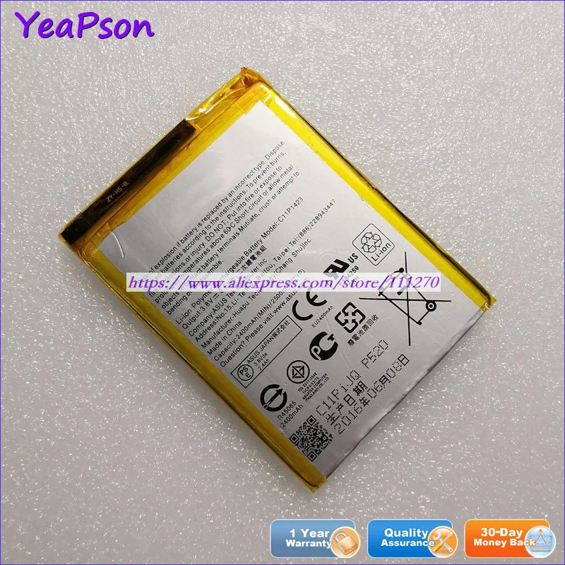 Оригинальный аккумулятор Yeapson C11P1423 3 8 в 2400 мА · ч для Asus ZF2 ZE500CL Z00D | Компьютеры и