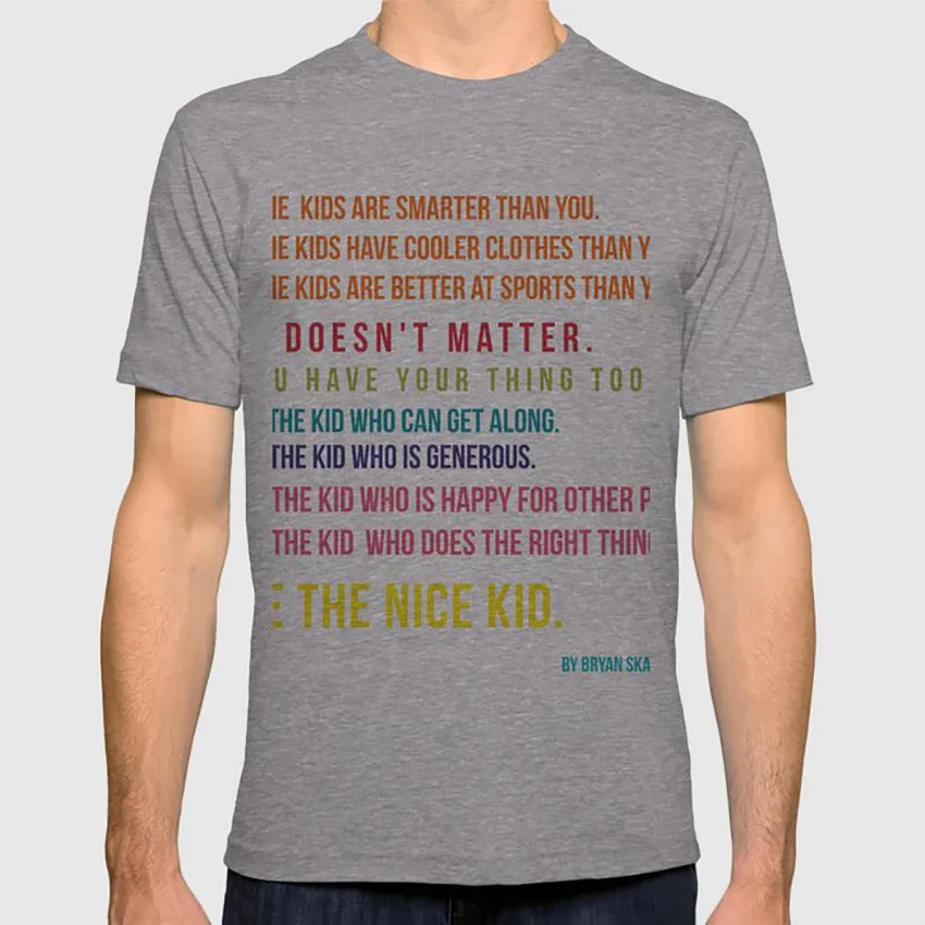 Be the Good kid# минимализм# красочная футболка минимализм joy peace украшение Типографика праздник любовь счастливый
