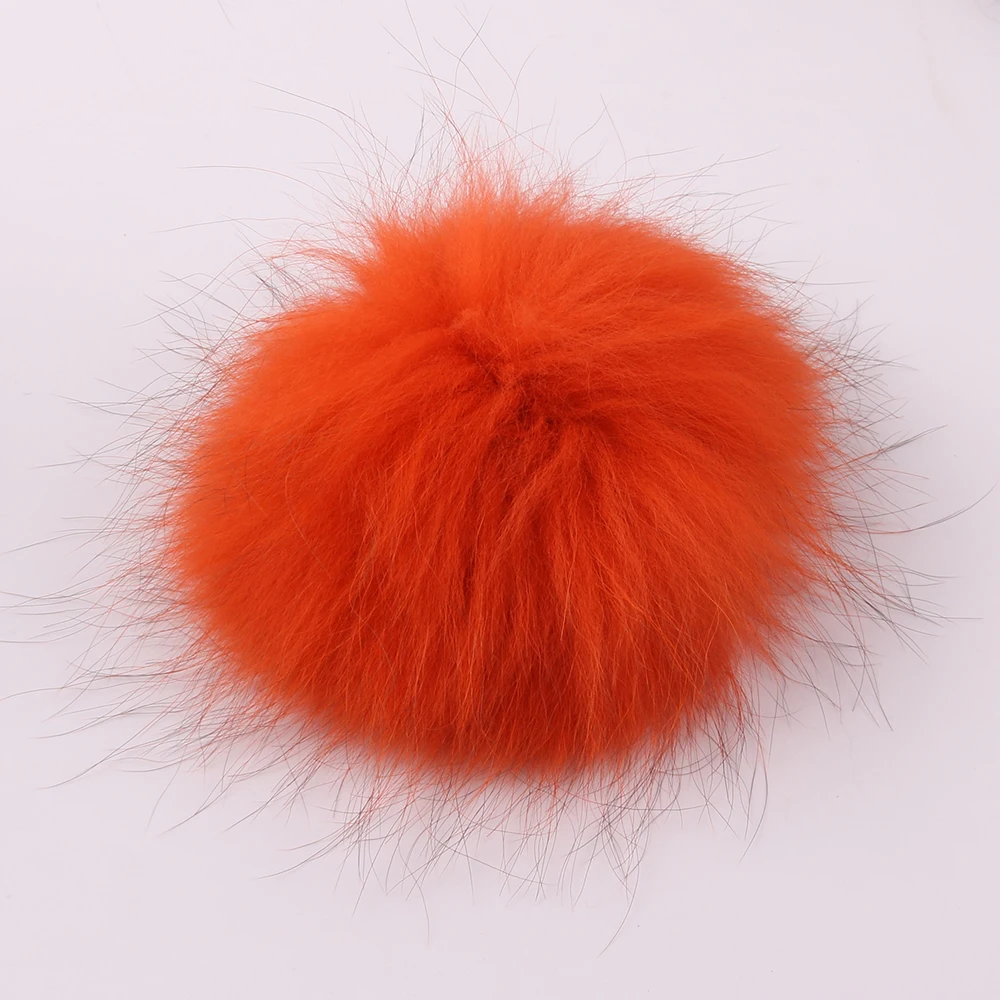 blue skully hat DIY 15cm Real Raccoon Fur Pompoms Fur Balls for Knitted Beanies Keychain and Scarves Shoes Dyed Real Fur Pom Pom yellow skully hat