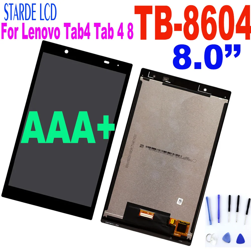 8 0 &quotЖК дисплей для Lenovo Tab4 Tab 4 ТБ 8604 8604F TB 8604N ЖК сенсорный экран дигитайзер стекло