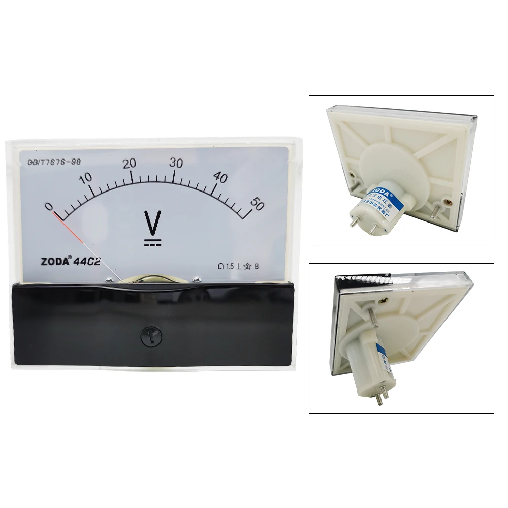1 шт. 44C2 V 10V 30V 50V 100V 150V DC аналоговый измеритель панели напряжения постоянного тока