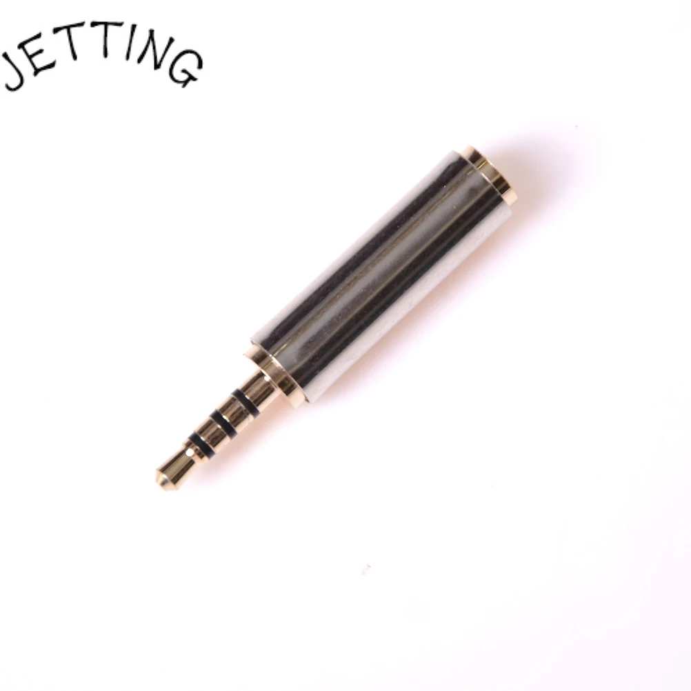 Gold 2.5 Mm Male To 3.5 Mm Female Audio Stereo Adapter Plug Converter Headphone Jack