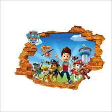 ZY New Style CHILDREN'S Room Bedroom TV Backdrop Wall Adhesive Paper Foreign Trade Wholesale Waterproof Removable Stickers Mural