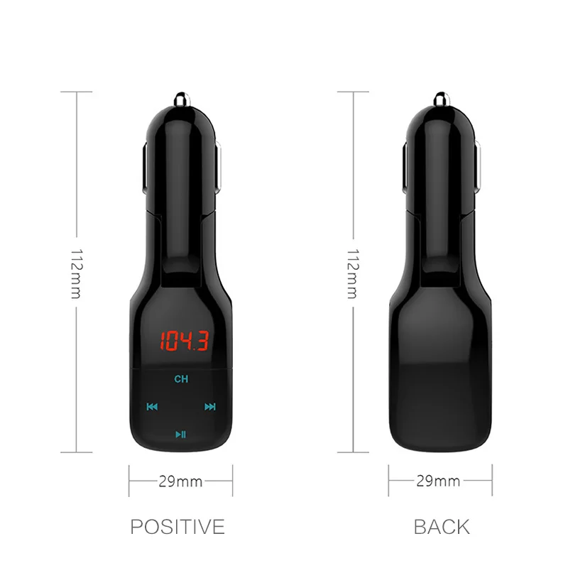 1 шт., автомобильный прикуриватель, расширение, двойной USB 5,0, Bluetooth, автомобильное зарядное устройство, Bluetooth, автомобильное fm-радио, Автомобильный MP3-плеер, автомобильные аксессуары