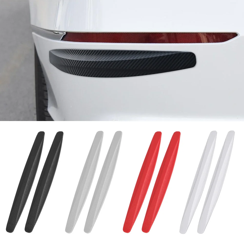 Anti Scratch Strips Sticker Auto Front/Rear Bumper Protector Films 2Pcs