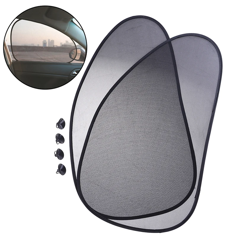 Cubierta para sombrillas de protección UV para niños, cubierta para sombrillas laterales, Parasoles de coche de viaje para bebé, malla para ventana trasera, 1 par