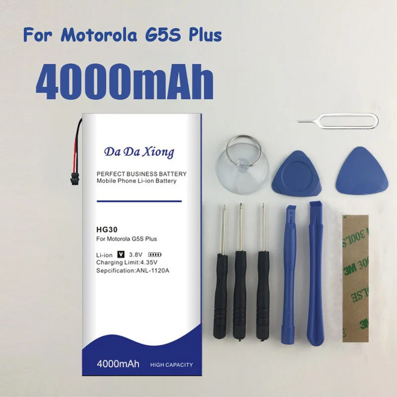 DaDaXiong оригинальный HG30 4000 мАч для Motorola Moto G5S Plus Двойной аккумулятор XT1791 XT1792 XT1793 XT1794