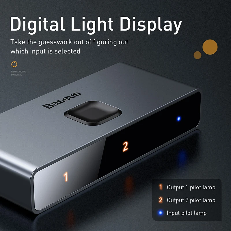 Baseus 4K HD ġ 3 Ʈ 4K USB ġ ó ڽ   Ű 콺   4K HD 2.0