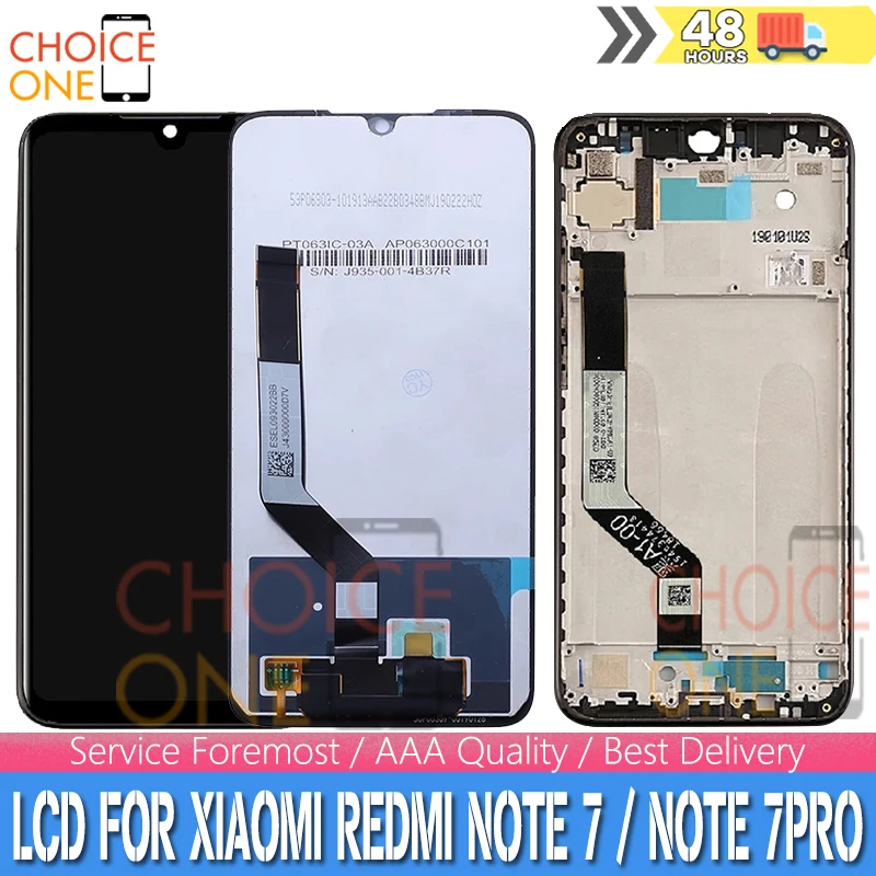 6 26 &quot100% Оригинальный ЖК-дисплей для Xiaomi Redmi Note 7 кодирующий преобразователь