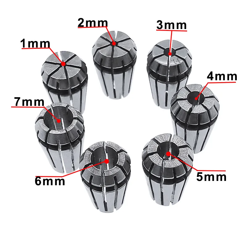 soft jaws for vise 1pcs ER11 Collet 1-7MM 1/4 MM 6.35MM 1/8MM 3.17MM 5 sping Collet Set For CNC Engraving Machine Lathe Mill Tool small pipe bender