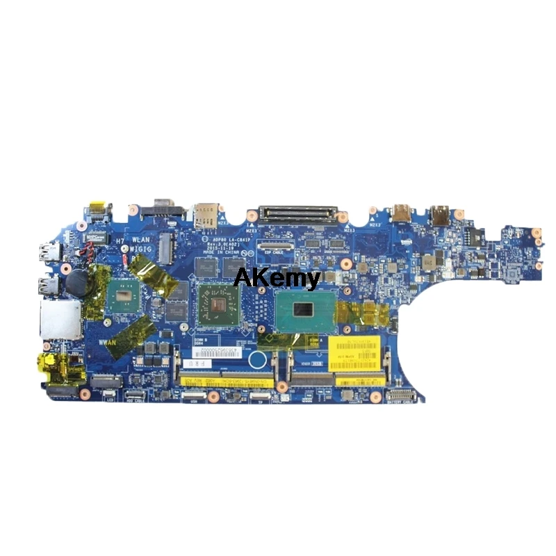 Для Dell E5570 3510 0D152 00D152 CN-00D152 ADP80 LA-C841P w i7-6820HQ Процессор w 216-0866020 GPU Материнская плата ноутбука испытания