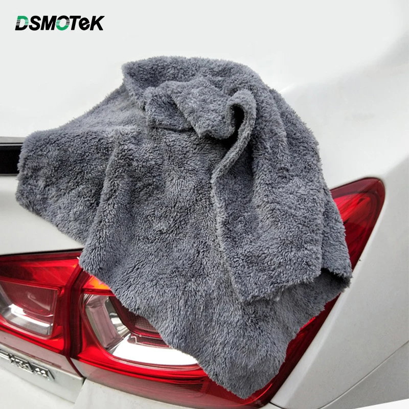 DSMOTEK 2 шт 40*40 см мягкое полотенце для мойки авто 350GSM коралловый флис автомобиль протирочная тряпка полотенце сушильное полотенце для полировки тряпка для Тойота