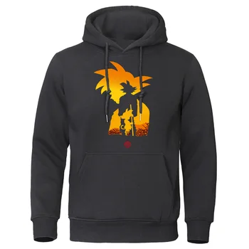 

Dragon Ball Men's Hoodies Fleece Warm Goku Sweatshirts Autumn Saiyan Harajuku brand clothing Men Hoodie Japanese Anime Tracksuit