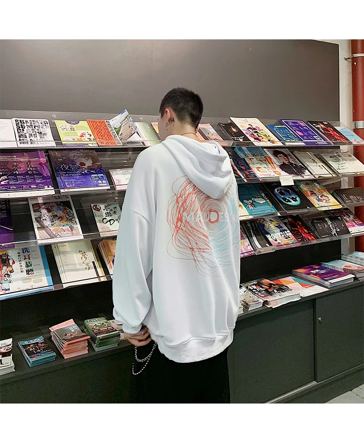 LAPPSTER мужские негабаритные уличные толстовки осенние мужские s веселое Harajuku толстовки с принтом хип-хоп Desginer толстовка с капюшоном
