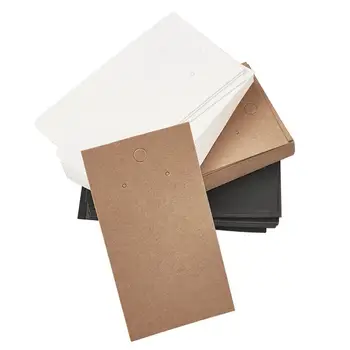 

Paper Display Cards Used For Earrings Rectangle 90x50x0.1mm, Hole: 1~5mm,