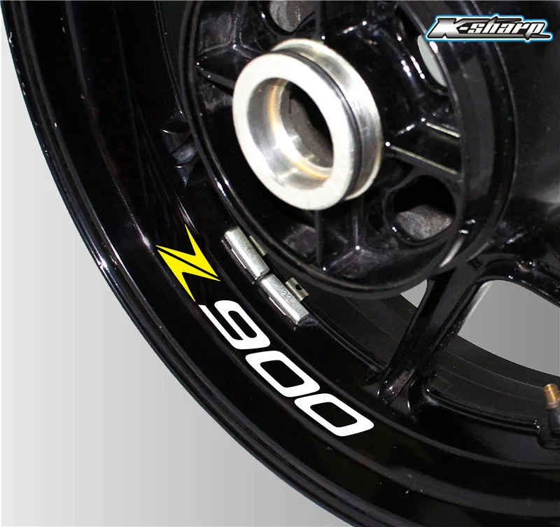 Высокое качество moto rcycle rim логотип наклейка светоотражающие Аксессуары для автомобиля Аксессуары украшение подходит для kawasaki Z900 - Цвет: K-LQT-Z900-04