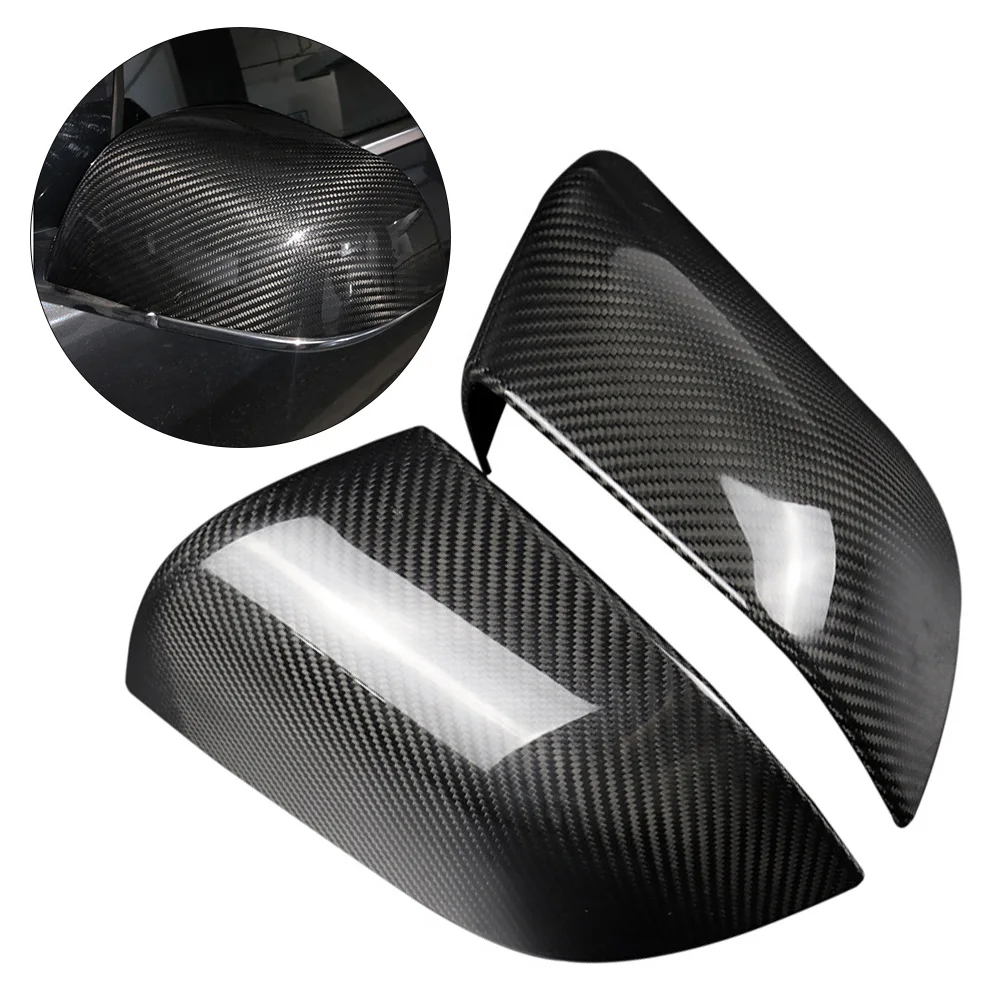 

2pcs Car Styling Side Mirror Cover Cap Sticker Vehicle Self Adhesive Accessories For Tesla Model 3
