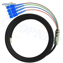 

5pcs Optical Fiber Patch Cord 3m SCUPC 4 core singlemode outdoor waterproof For FTTH FTTX Network