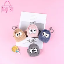 Волшебная рыба девушки мультфильм милый плюшевый кукольный Кошелек для монет Женская мини сумка для монет модные забавные глаза использовать для ключей деньги наушники кошелек