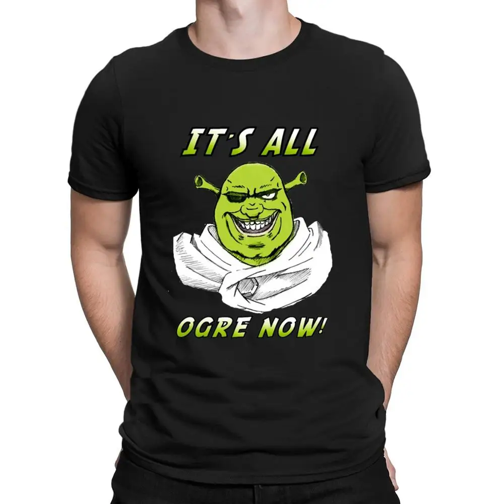 Футболка Berserk X Шрек It's All Orge Now новинка креативная популярная футболка Мужская с