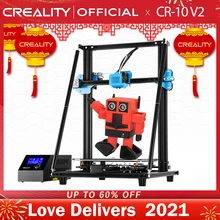 Stampante 3D CREALITY stampante CR-10 V2 grande stampa Siz scheda madre silenziosa riprendi stampa con alimentazione media