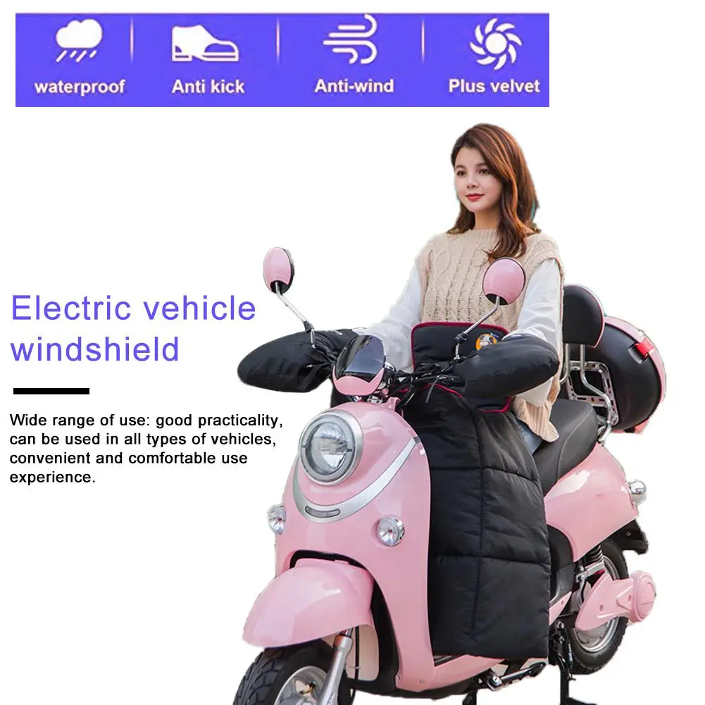 Leg Lap Apron Cover Motorcycle Handlebar Muffs Winter Windproof Warm Leg Protection Thick Motorcycle Gloves For Scooter Electric Cars Warm Leg Protection For Scooters Electric Cars 