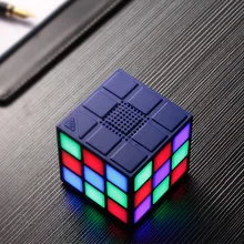 Мини-куб светодиодный bluetooth-динамик беспроводной телефон красочный стерео портативный компьютерный динамик маленький стерео сабвуфер плеер