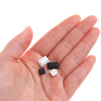 

Wit Zwart Silicon Schroef Rubber Voeten Cover Set Voor WII Console