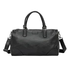 Модная мужская деловая дорожная сумка большой емкости, шикарная Повседневная сумка на плечо, мужская сумка для путешествий из искусственной кожи, сумка для багажа DF407