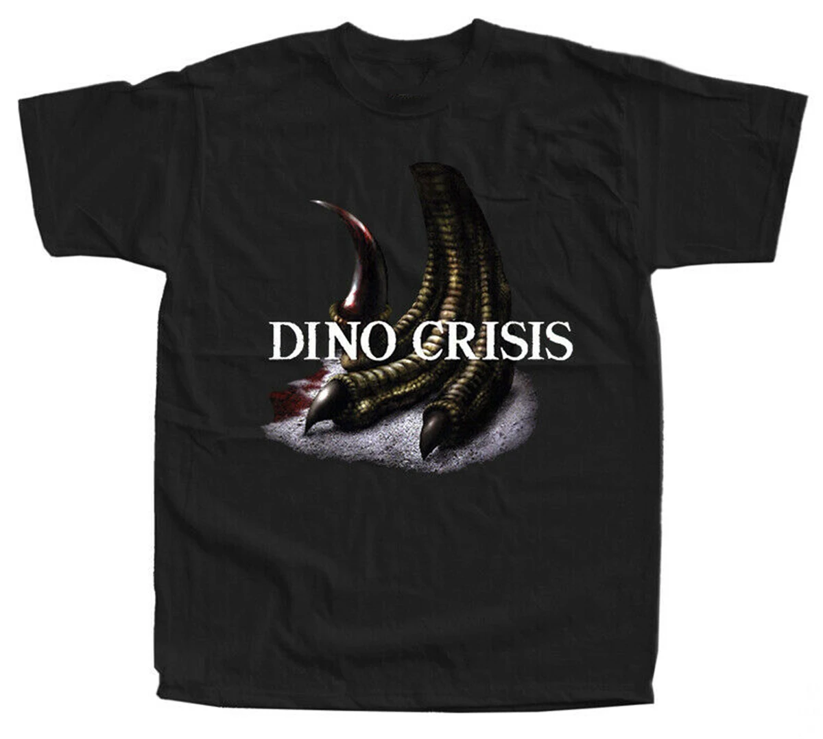 Dino Crisis компьютерная игра футболка (черная) все размеры повседневная одежда для