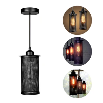 

Nordic Industrial Style LED Pendant Lights Retro iron Hanging Lamp For loft Bar Creativity Coffee Shop Living Room Decor Lamp
