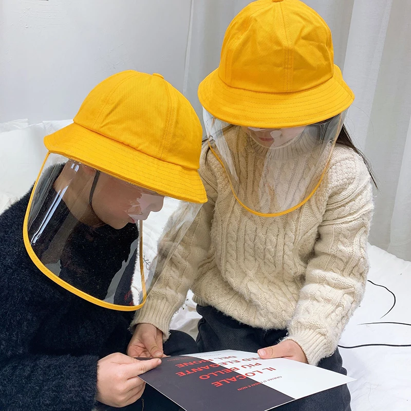 Protective Hat Face Screen Anti-virus Isolate Mask Fisherman Cap Covers Prevents Droplet Transmission For Salon Children |