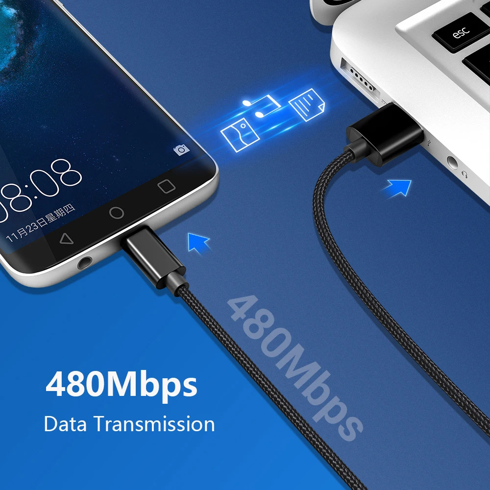 Кабель USB Type C для Xiaomi Redmi Note 7 Pro Mi 9 3A кабель быстрой зарядки и синхронизации данных