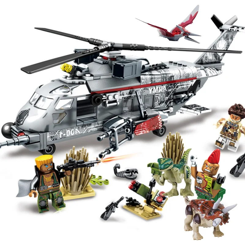 

Legoinglys Jurassic World Dinosaur Tyrannosaurus T. Rex Vs Dino-mech Battle Transport Building Blocks 11688 Toys For Children