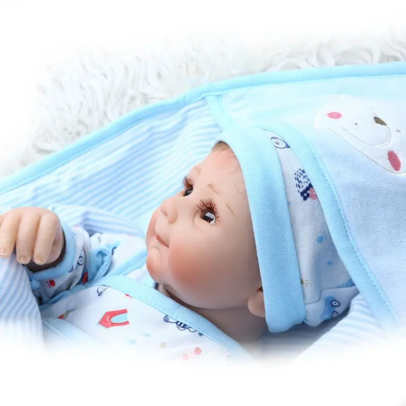 

49cm Reborn Doll Realistic Full Soft Silicone Vinyl Newborn Babies Boy Pacifier 72XC