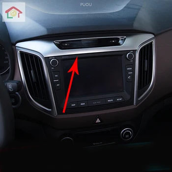 

Center Console Panel decoration cover ABS interior mouldings car-styling products accessory For ix25 Hyundai Creta 2015-16 2018