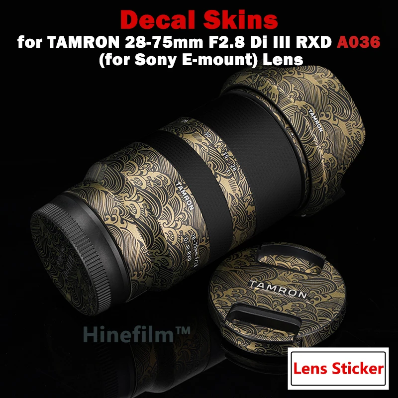Adesivo Per Lenti Per Tamron 28-75 F2.8 Wrap Cover Film Tamron 28-75Mm F/2.8 Di A036 (Sony E-Mount) Lens Decal Skin Protector Coat