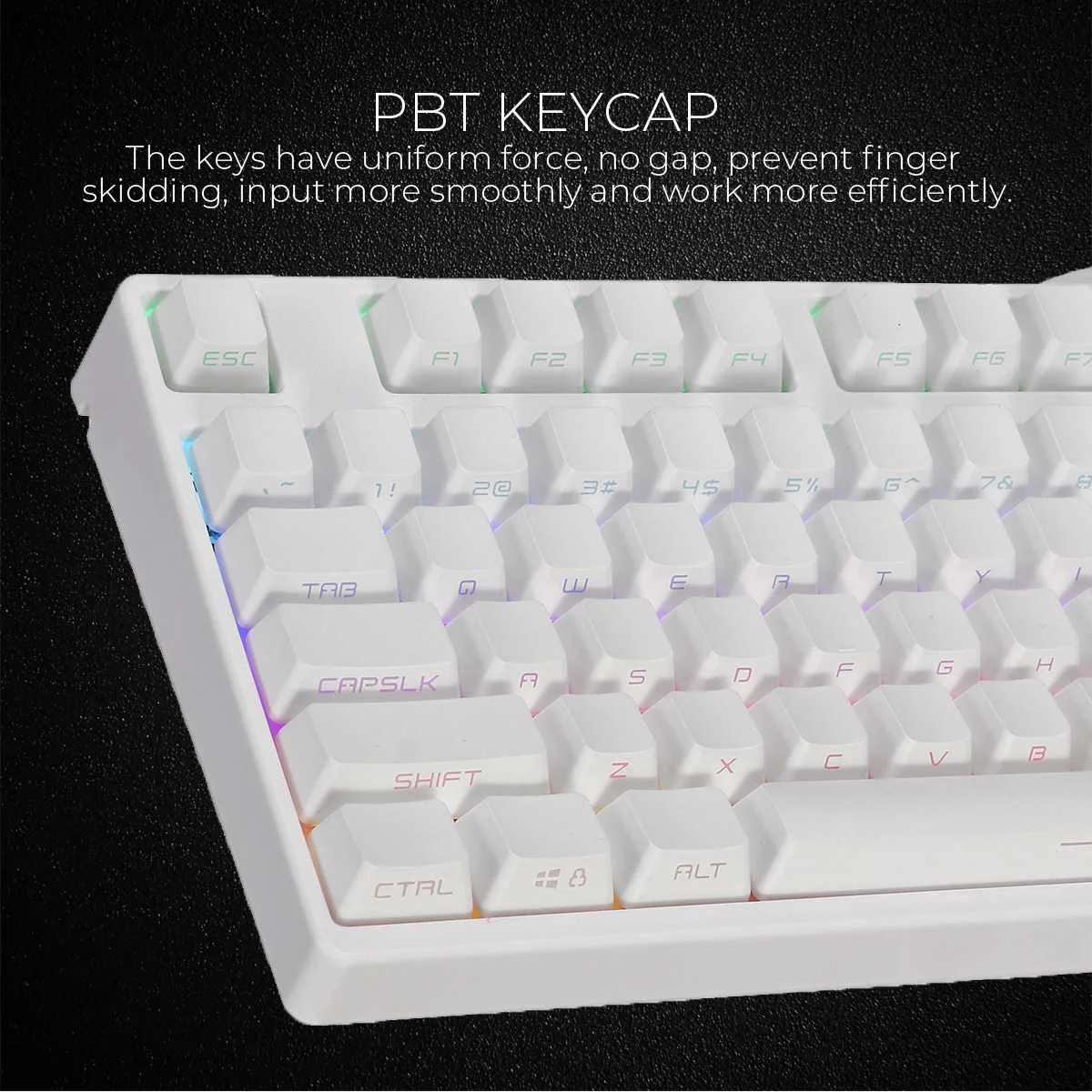 87 клавиш USB Проводная RGB подсветка NKRO Gateron переключатель PBT двойная съемка клавиатуры Механическая игровая клавиатура для E-sport Офис ПК ноутбук