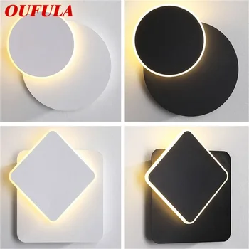 

OUFULA Modern Wall Light Fixture Rotating Bedside LED Wall Lamp Creative Decorative For Home Bedroom Living Room Dining Room