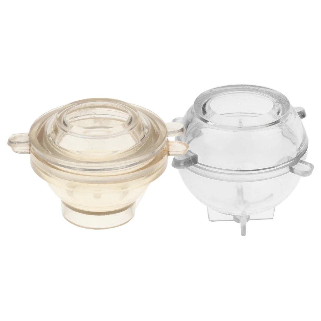 2 Pieces Round Sphere Shape  Candle Mould Soap Mold For Candle Making 4cm and 2.5cm