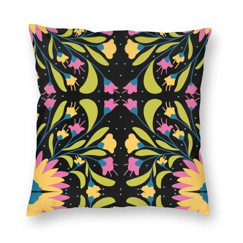 

Роскошный яркий текстильный чехол Otomi для диванной подушки, квадратный мексиканский чехол для домашнего декора, наволочка 45x45 для дивана