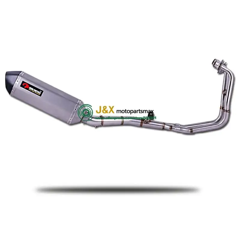 YZF R25 R3 MT-03 MT03 полная выхлопная система мотоцикла Mid Link труба глушитель слипоны для Yamaha R25 R3 MT03