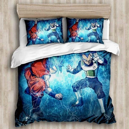 Popular Japan DRAGON BALLZ 3d Bedding Set Dragon Ball Super Son Goku Cartoon Duvet Cover Sets Pillow Case Comforter Cover Sets