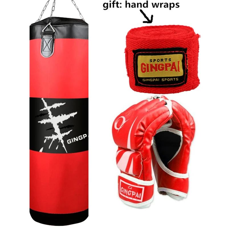 High Quality MMA Sandbags Boxing Series / sand bags (Empty Bag)100cm /Boxing Gloves Punching Bags Hand Wraps | Спорт и развлечения