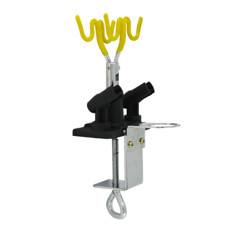  GTBL New Airbrush Holder Holds 4 Clamp-On Mount Table Bench Station Gravity Stand Kit