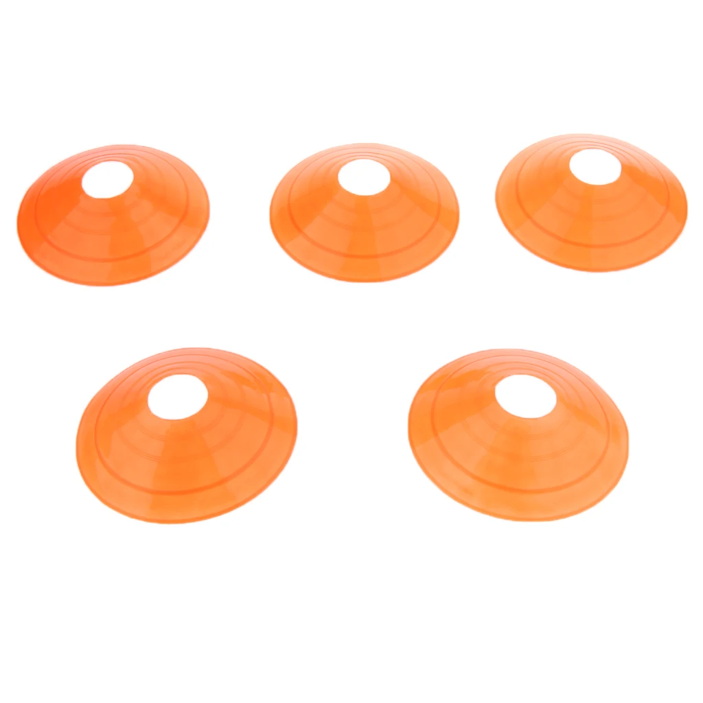 5 Pcs Assorted Color Disc Cones Boundary Marker Skating Agility Training Aid