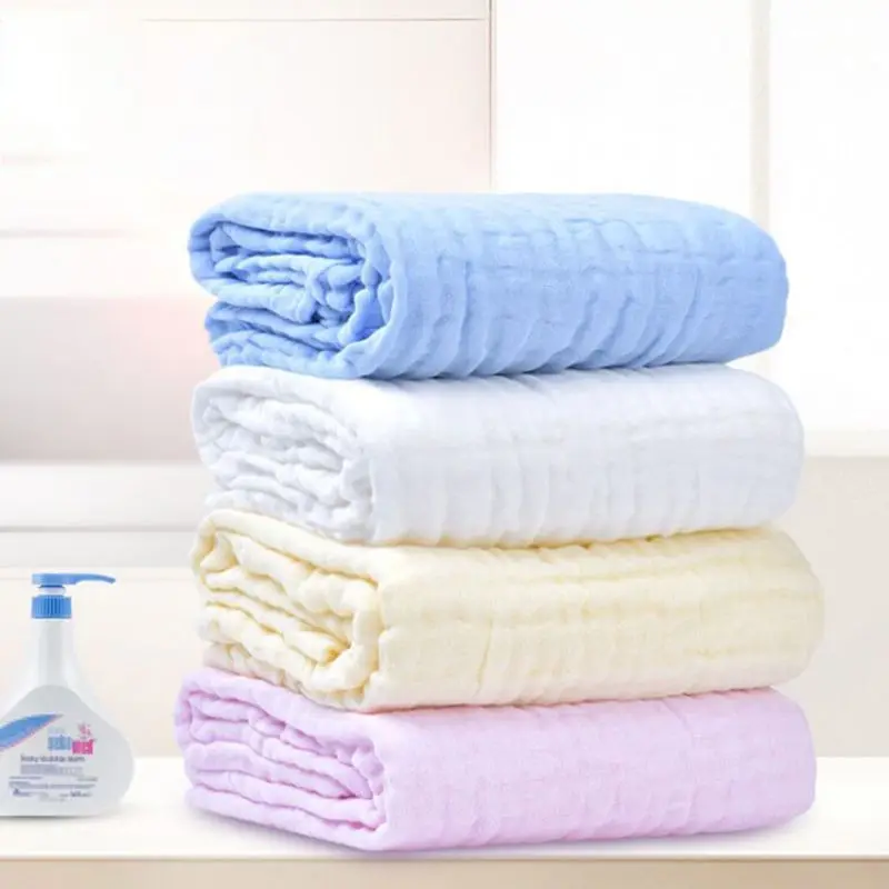 Newborn Baby Muslin Blanket Swaddle Soft Sleeping Cover Wrap Infant Bath Towel