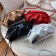 Женская сумка-посылка на плечо с изображением пельменей из облаков, модные повседневные брендовые сумки через плечо для женщин