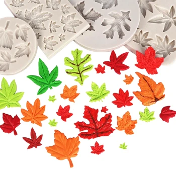 

Silicone Mold Maple Leaves Shapes Fondant Cake Chocolate Candy Jello Decorating Tools
